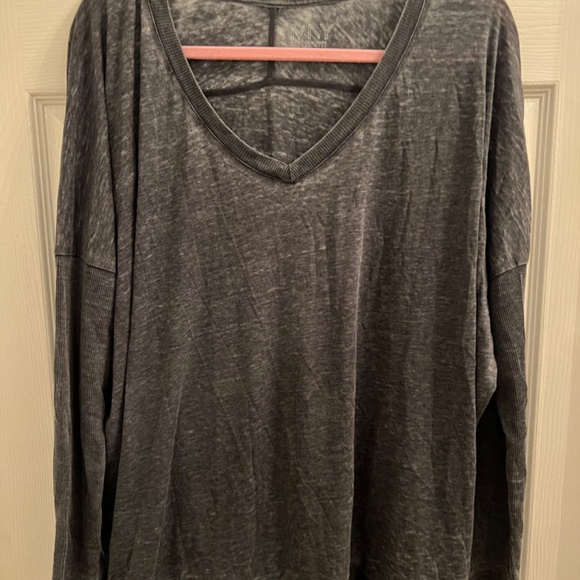 Marc New York Performance 1X NEW Long Sleeve Tunic Tee Black Gray - Picture 6 of 16